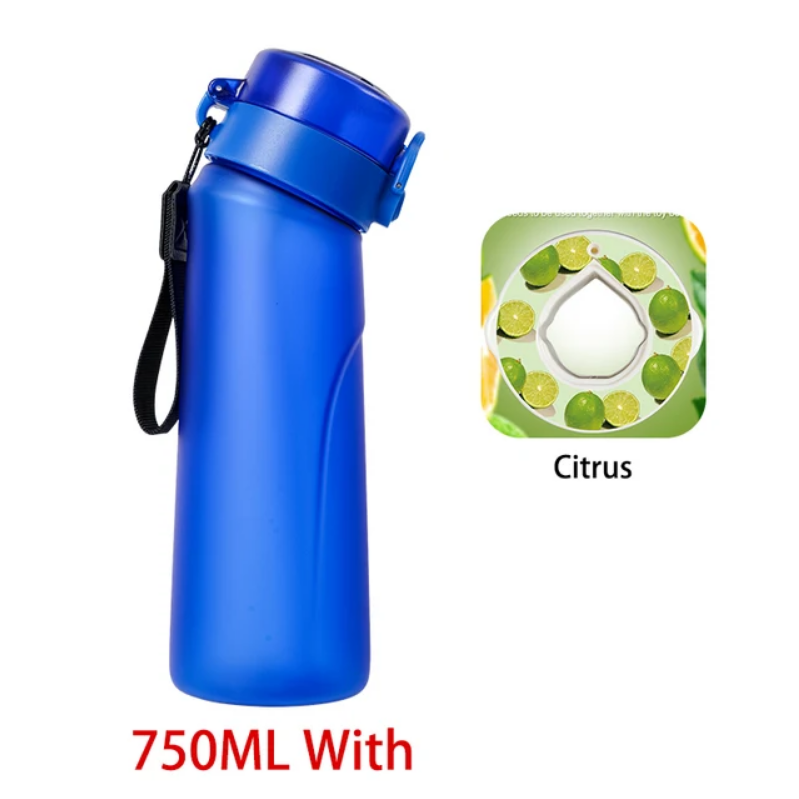 Flavour Pod Water Bottle And Straw 750ml Drinking Bottle 0 Sugar 0 Calories