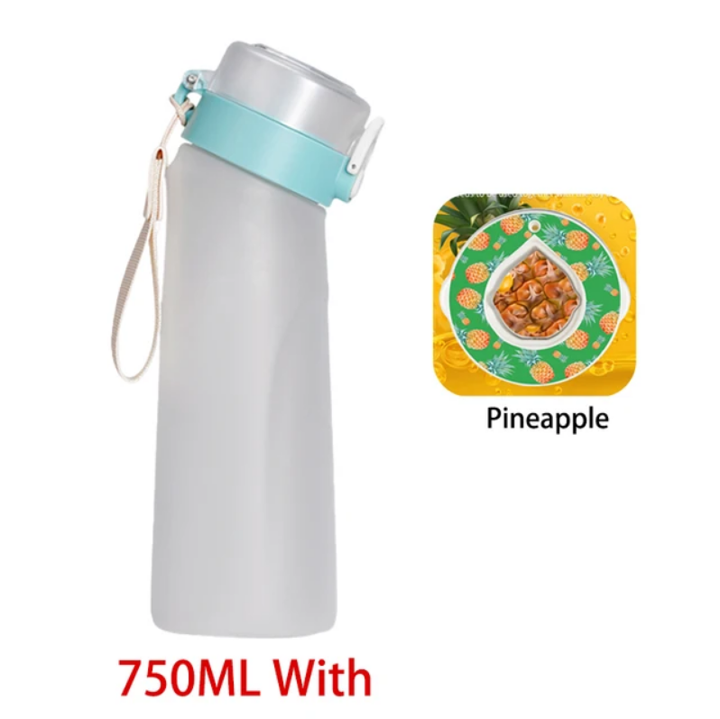 Flavour Pod Water Bottle And Straw 750ml Drinking Bottle 0 Sugar 0 Calories